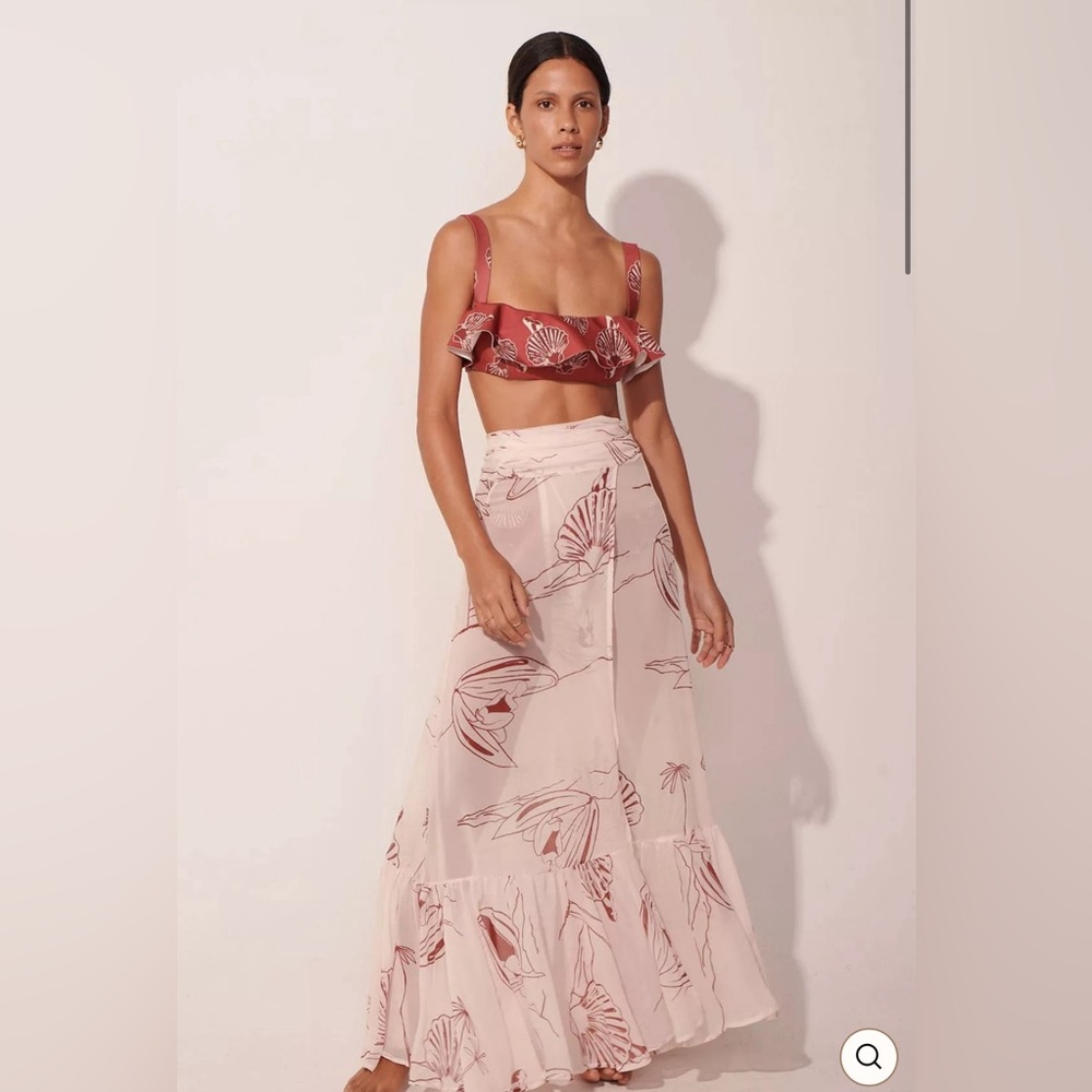 NWT Ancora Swim Mystic Coast Maxi Skirt